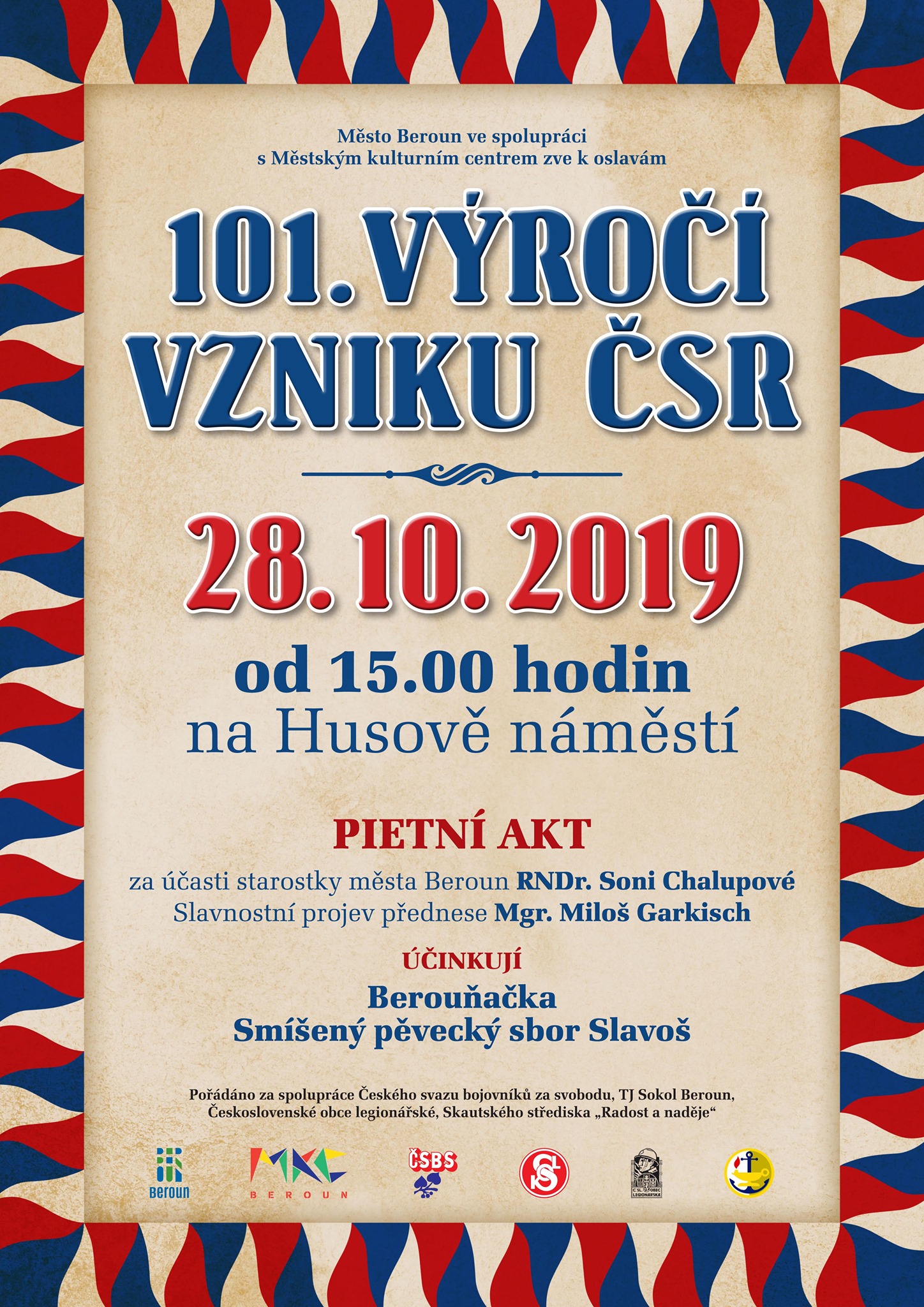 2019 10 28 101. výročí vzniku ČSR