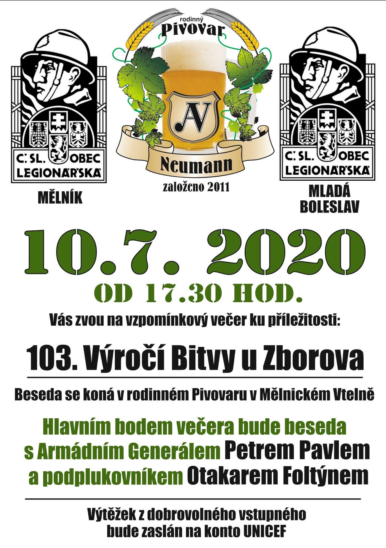 2020 07 10 Setkání u příležitosti 103. výročí bitvy u Zborova