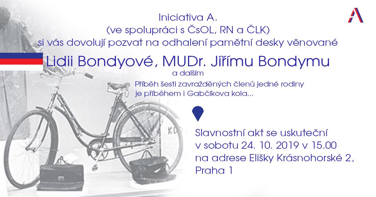 2020 10 24 Odhalení pamětní desky Lidii a Jiřímu Bondyovým