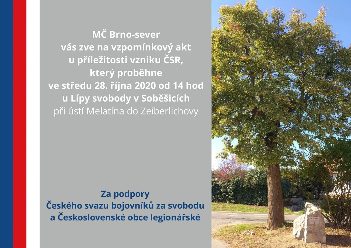 2020 10 28 Vzpomínkový akt u příležitosti vzniku ČSR
