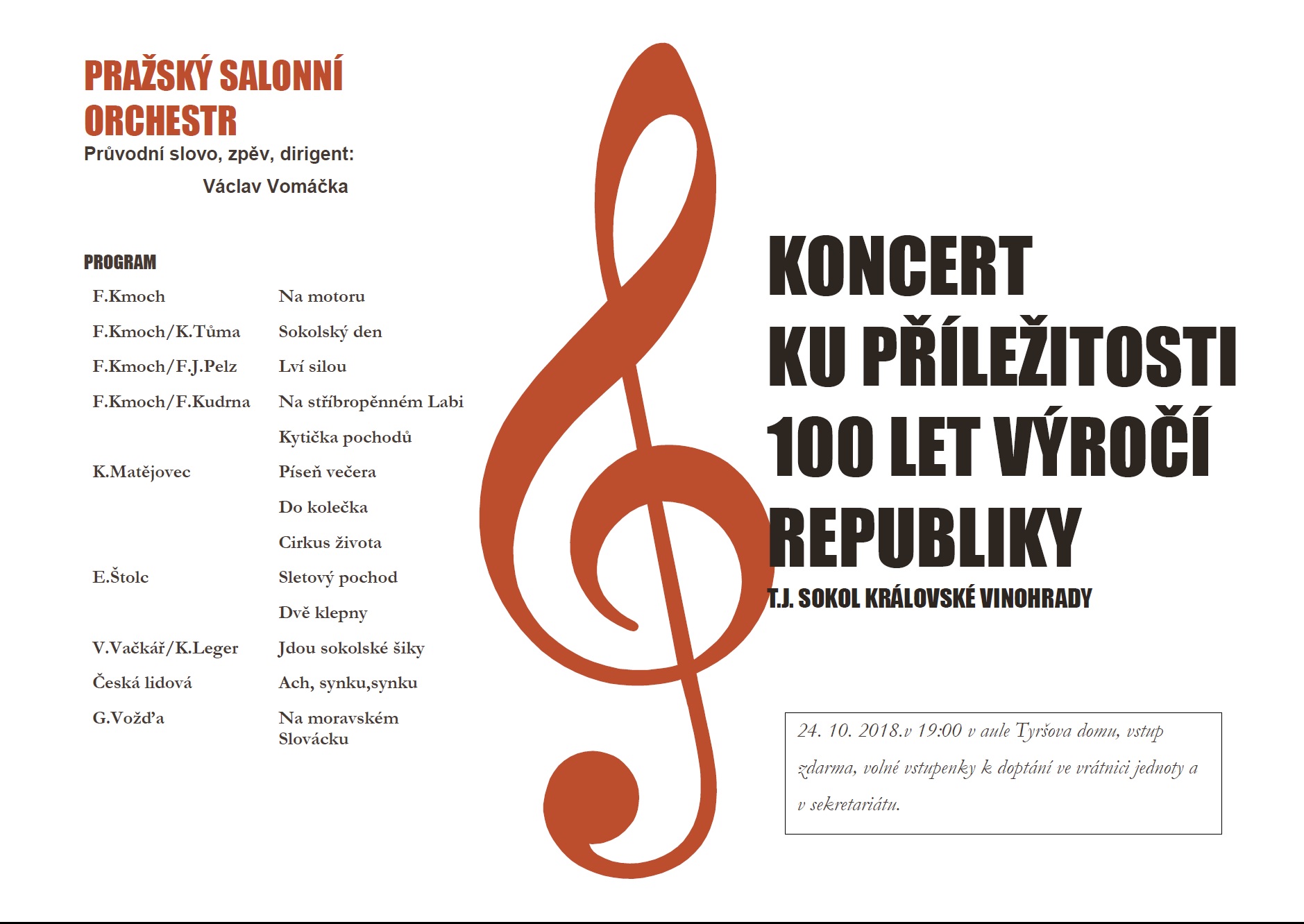 2018 10 24 Koncert ku příležitosti 100 let výročí republiky
