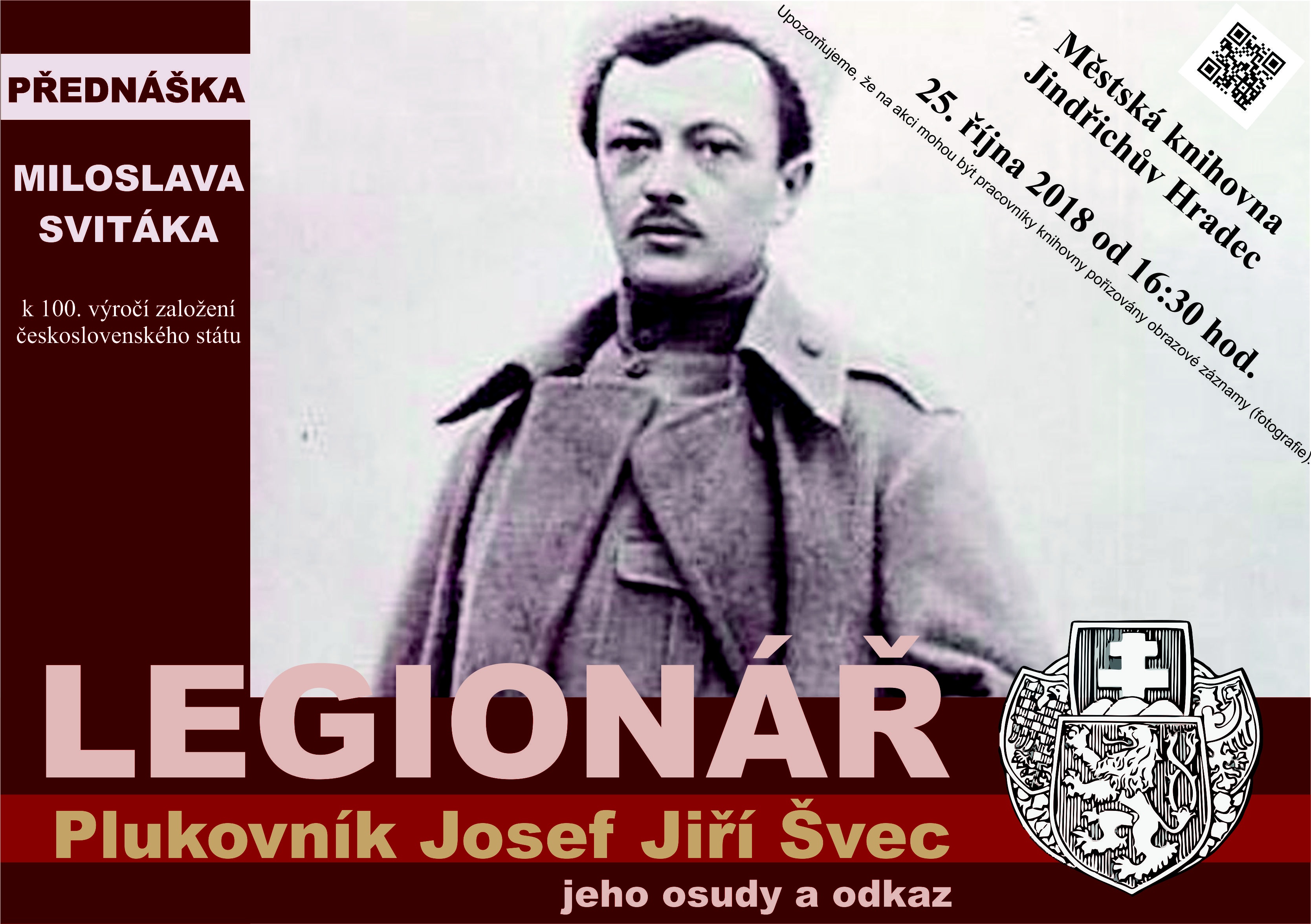 2018 10 25 Legionář Plukovník Josef Jiří Švec
