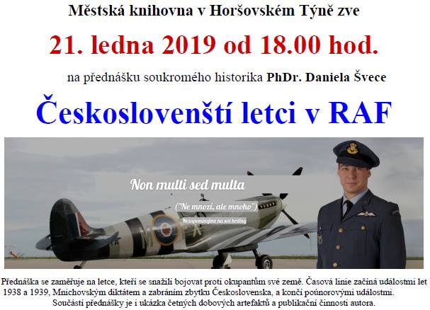 2019 01 21 Českoslovenští letci v RAF