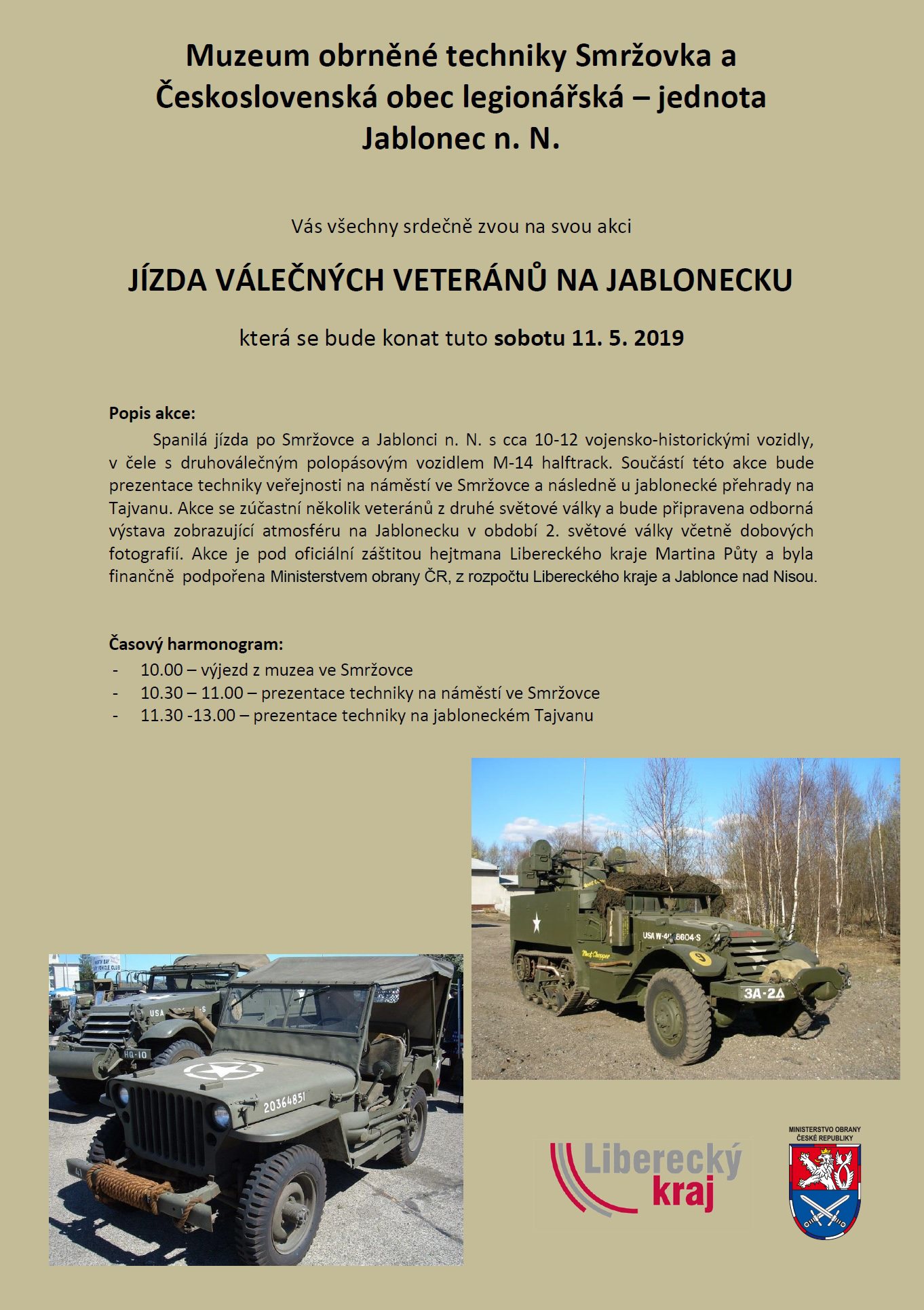 2019 05 11 Jízda válečných veteránů na Jablonecku