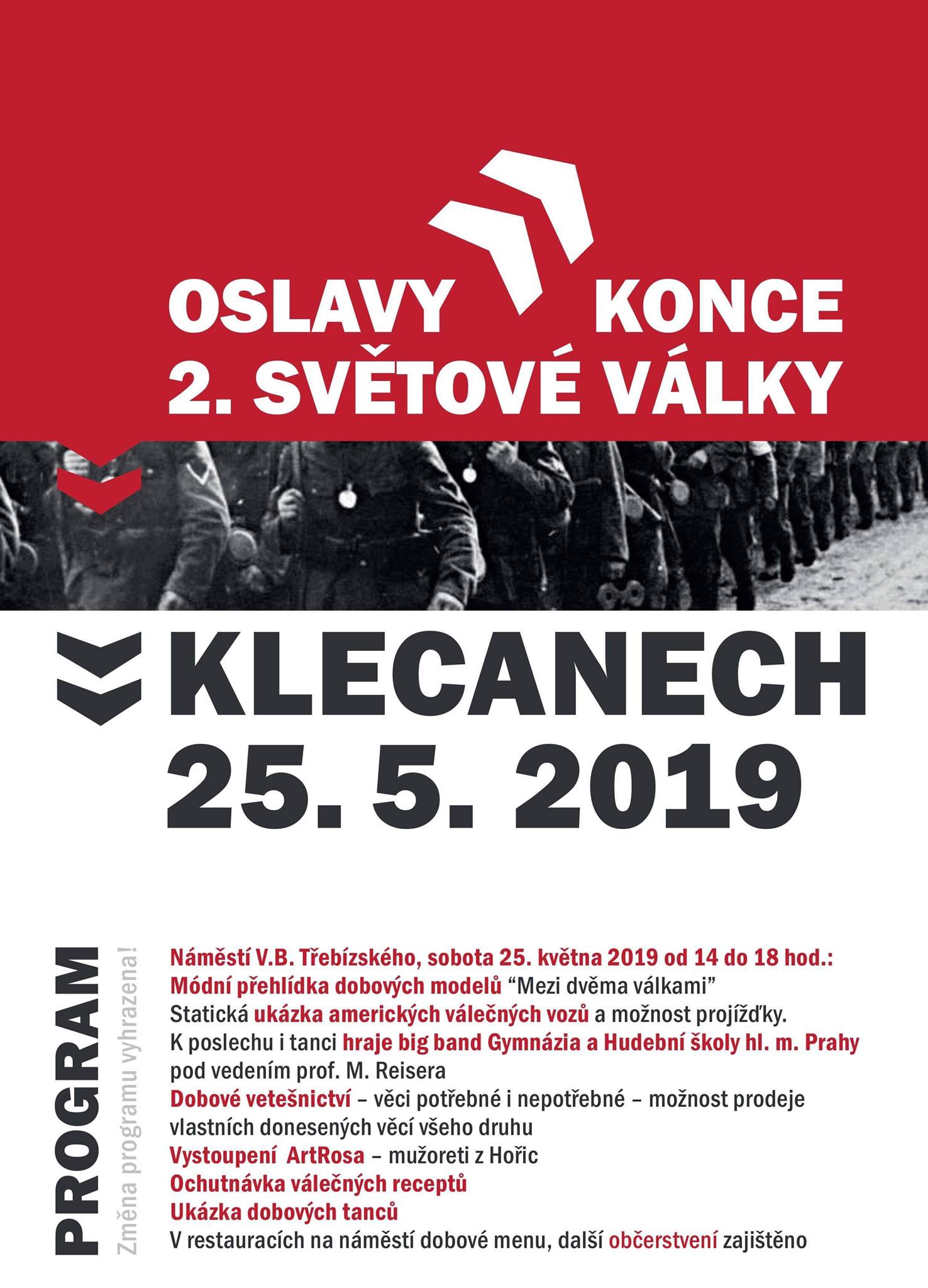 2019 05 25 Oslavy konce druhé světové války v Klecanech