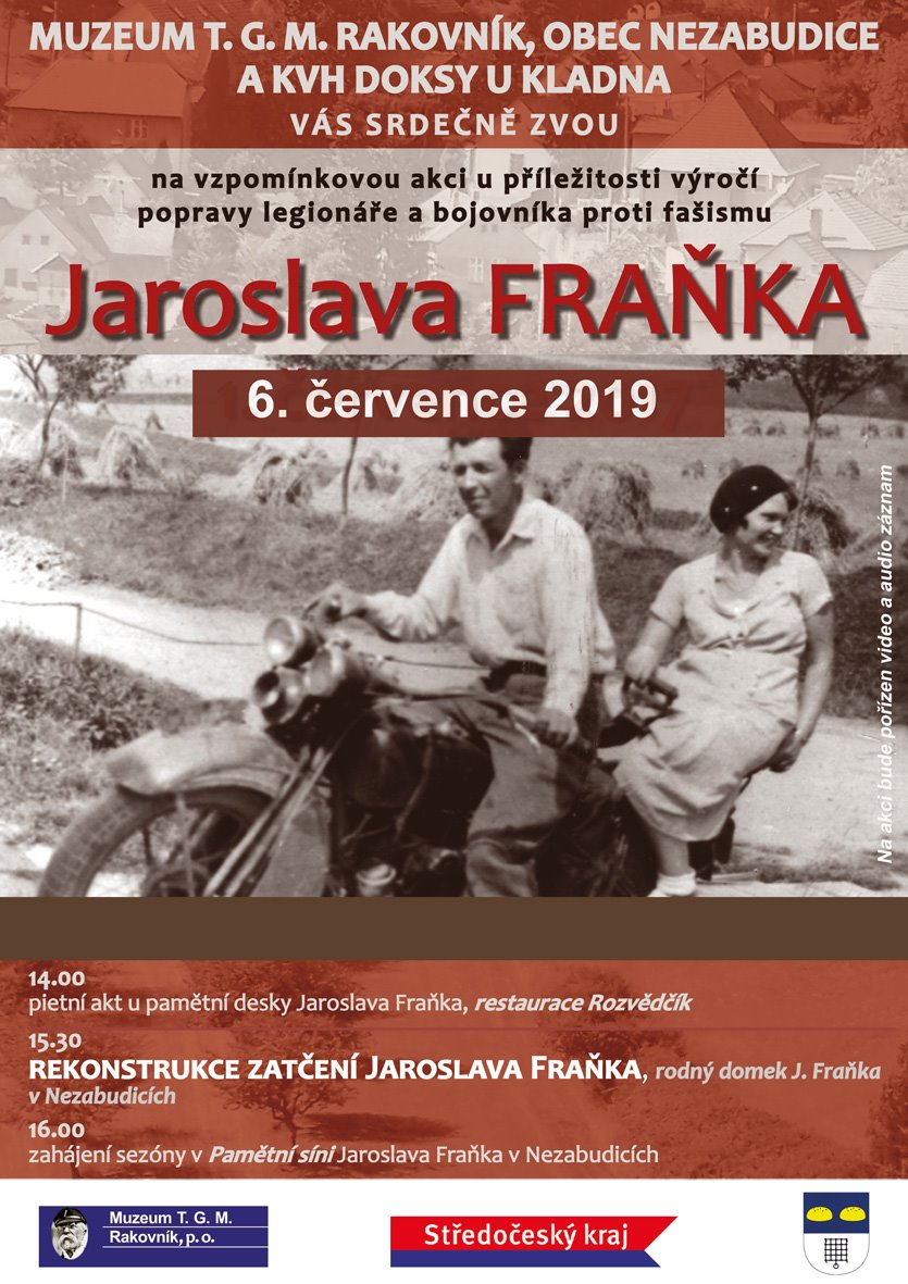 2019 07 06 Vzpomínka na Jaroslava Fraňka