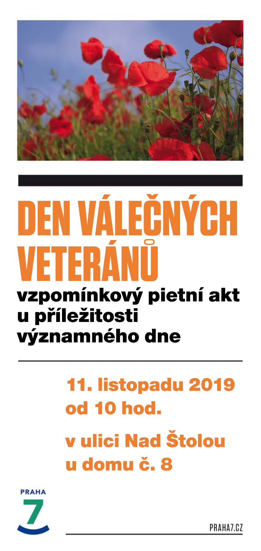2019 11 11 Den válečných veteránů na Praze 7