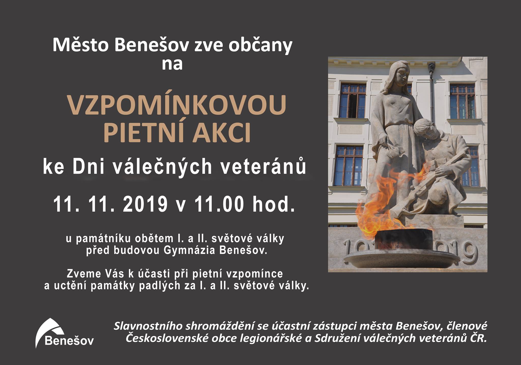 2019 11 11 Den válečných veteránů v Benešově