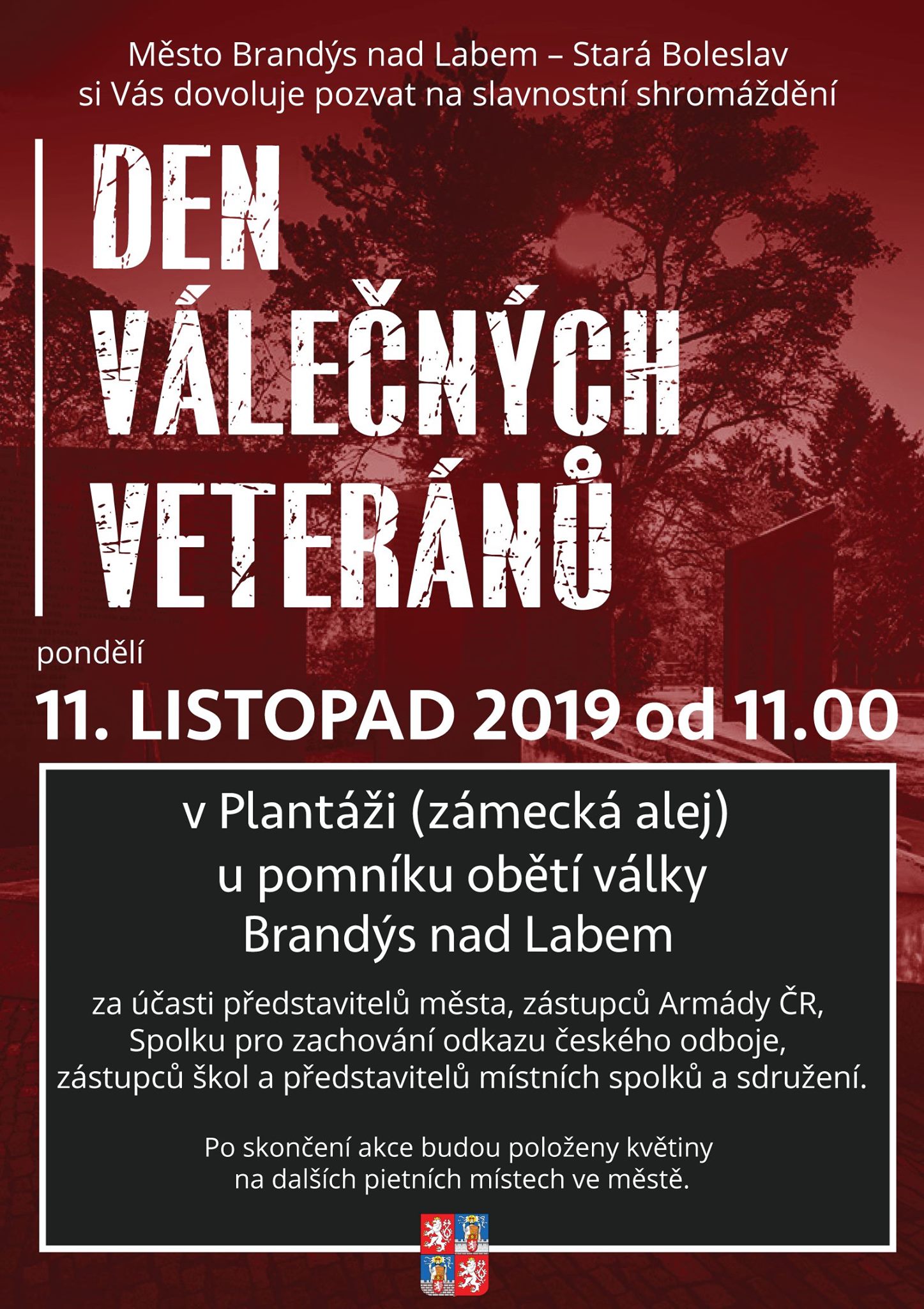 2019 11 11 Den válečných veteránů v Brandýse nad Labem