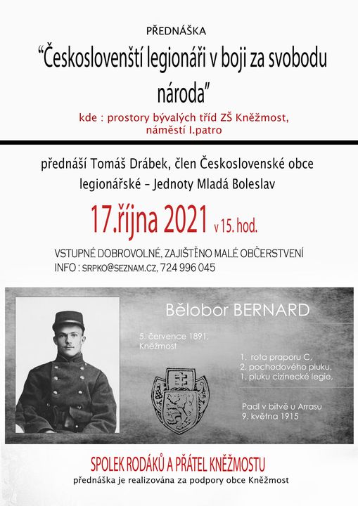 2021 10 17 Českoslovenští legionáři v boji za svobodu národa