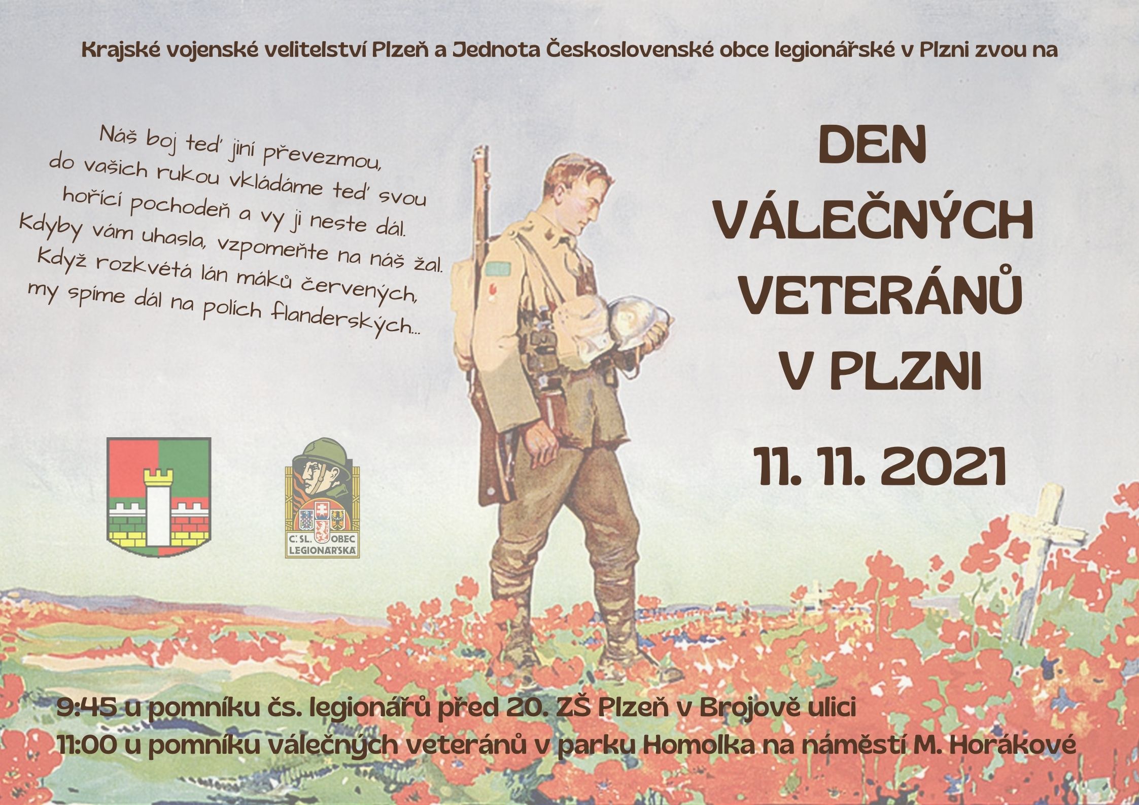 2021 11 11 Den válečných veteránů Plzeň