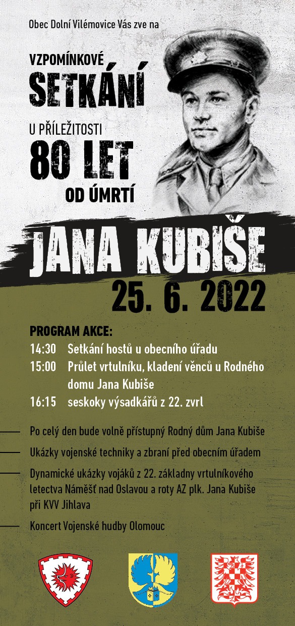 2022 06 25 Vzpomínkové setkání u příležitosti 80 let od úmrtí Jana Kubiše