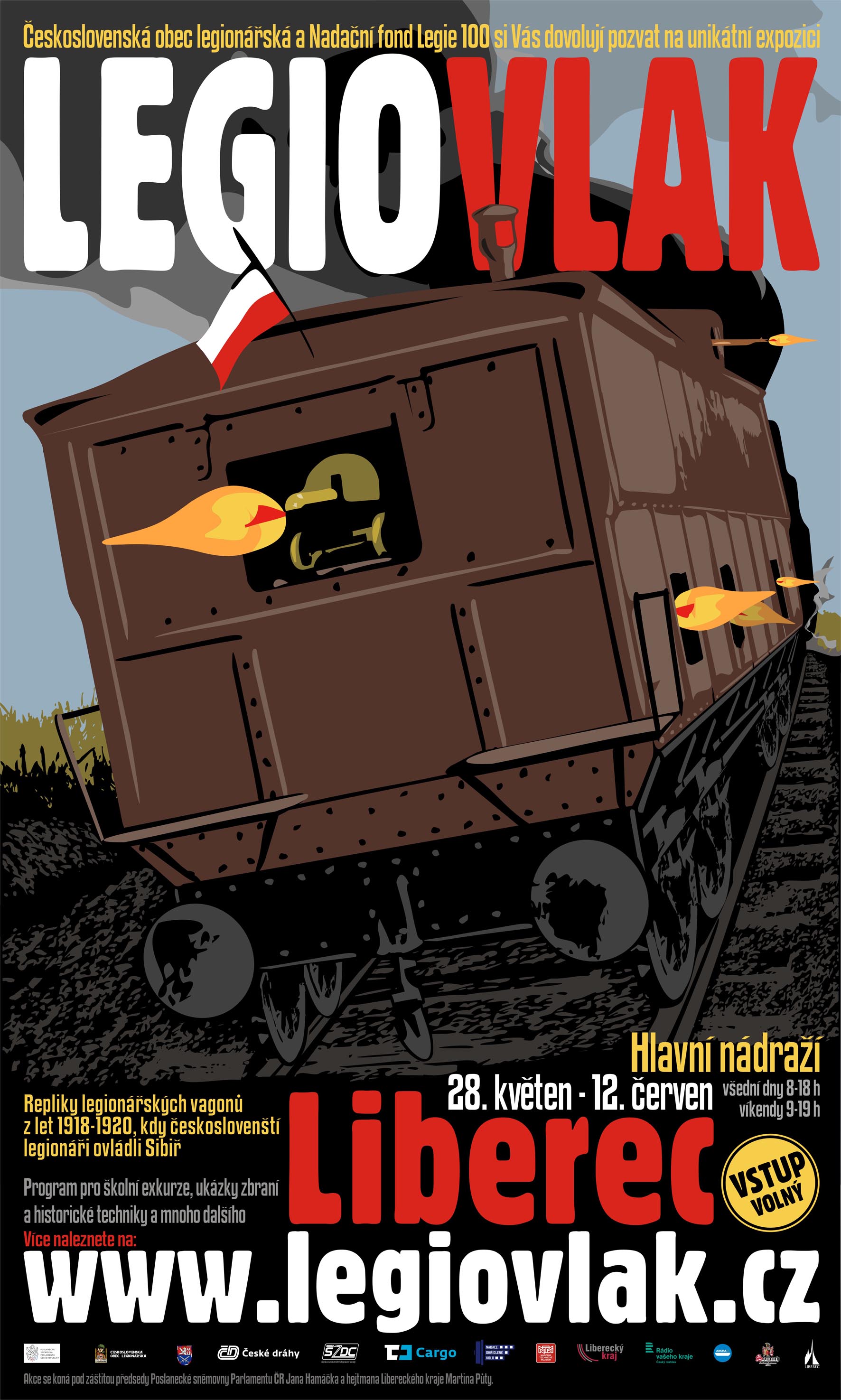 LEGIOVLAK plakát Liberec