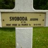 Kříž čs. legionáře Josefa Svobody, který padnul 28. října 1918, v den, kdy jeho vlast získala samostatnost