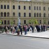 Ruch na Komenského náměstí před začátkem programu