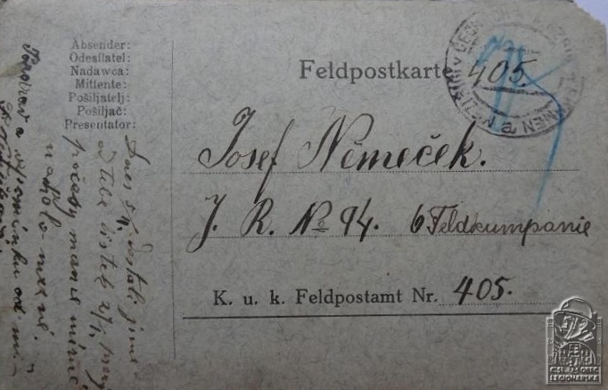 Korespondenční karta (106823.600)