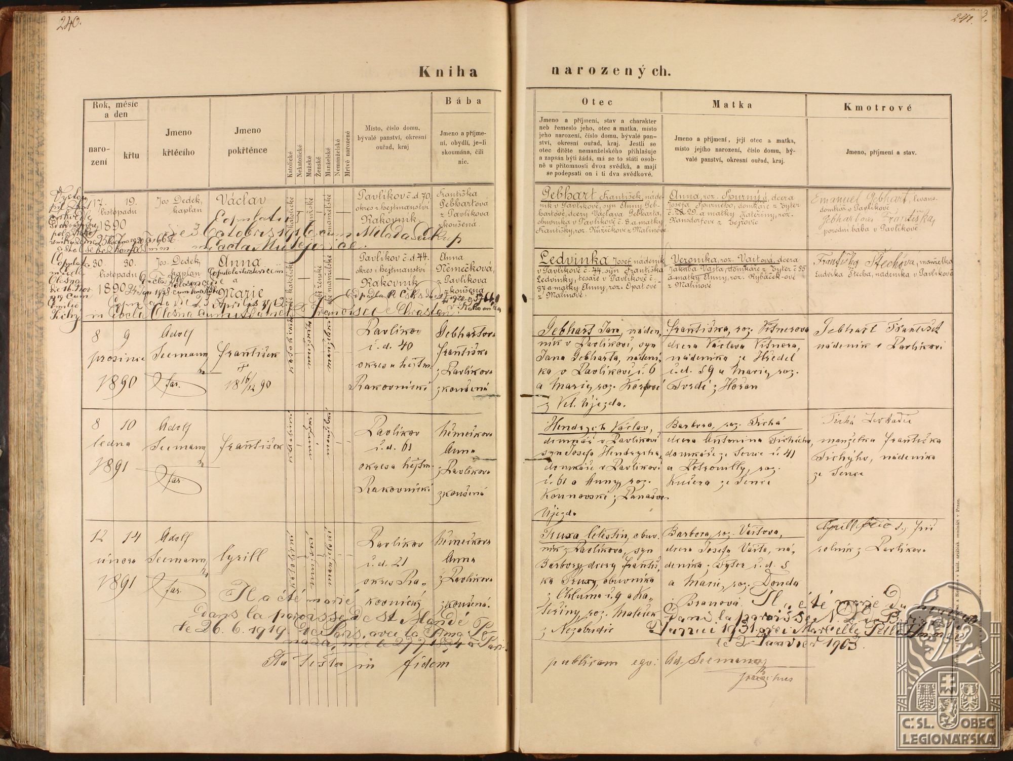 Kniha narozených (118090.600)