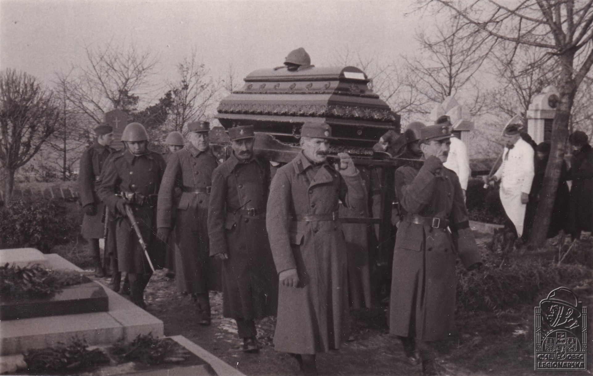 Pohřeb Antonína Vrány na Zbraslavi 12.2.1937 (125765.010)