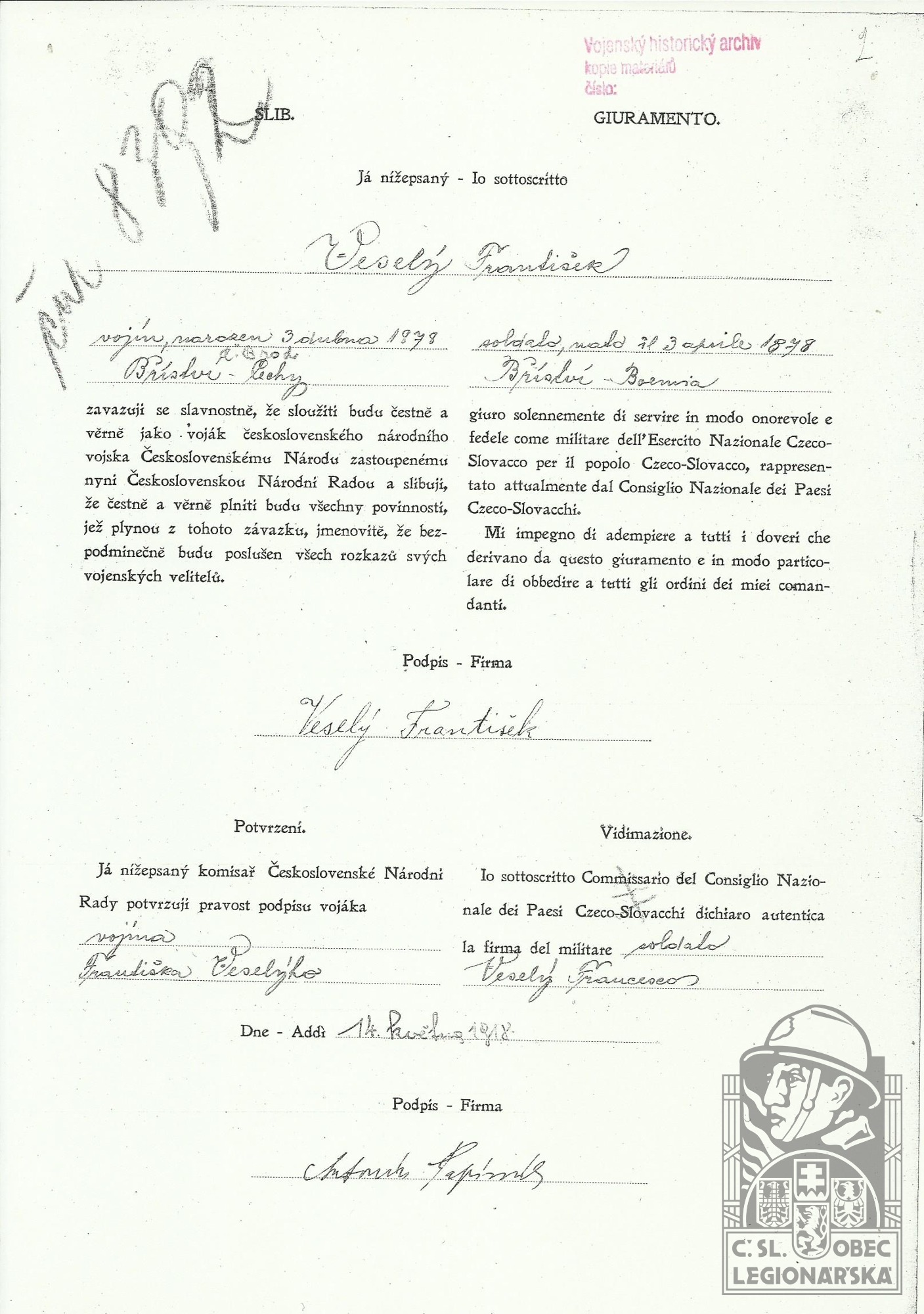 Přísaha (126313.600)