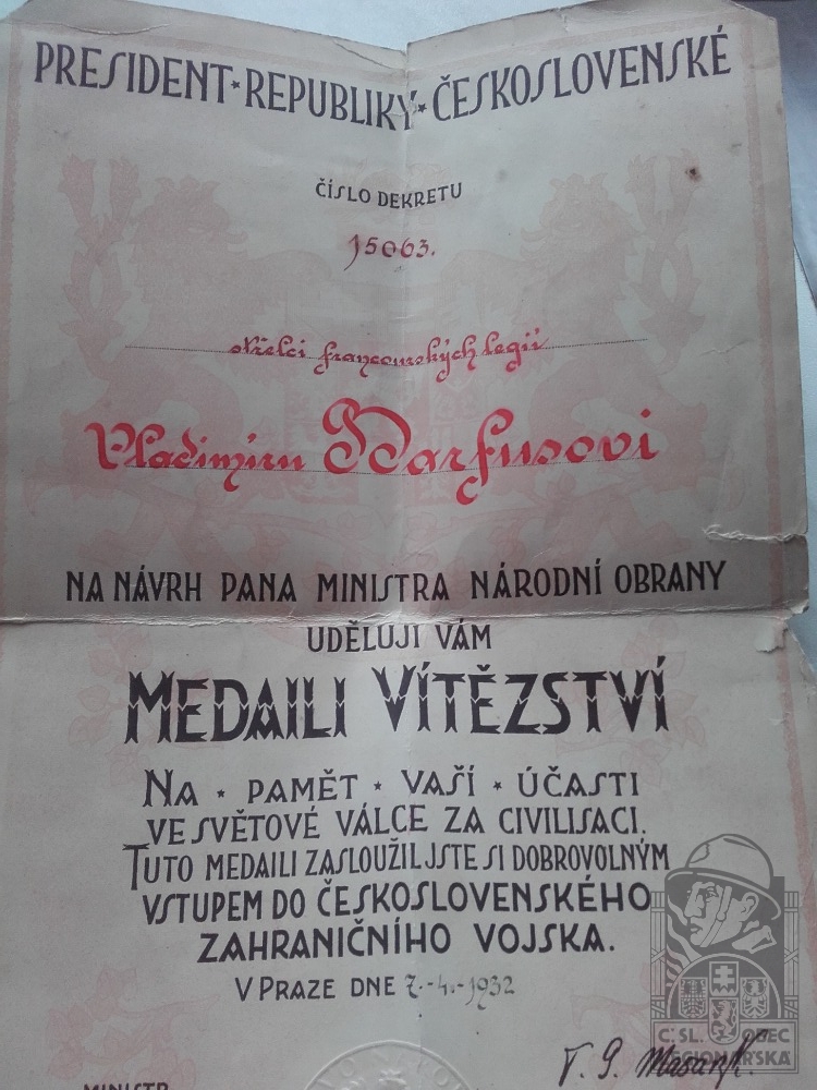 Dekret medaile vítězství