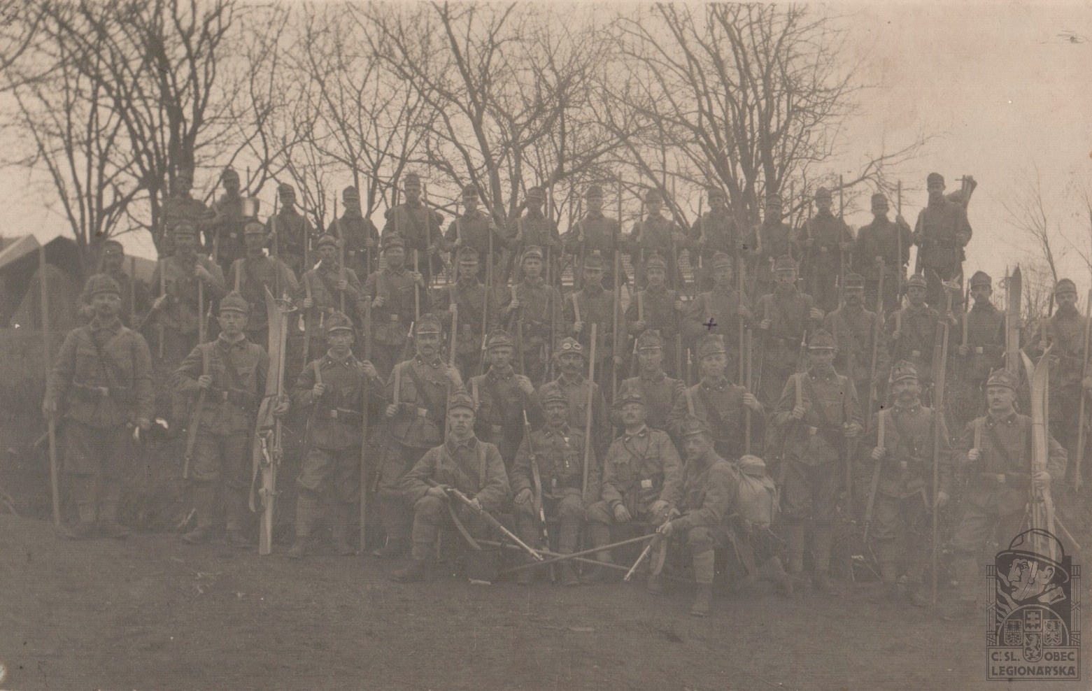 C. a K. jednota kde sloužil Josef Zikmunda (označen křížkem) (136557.008)