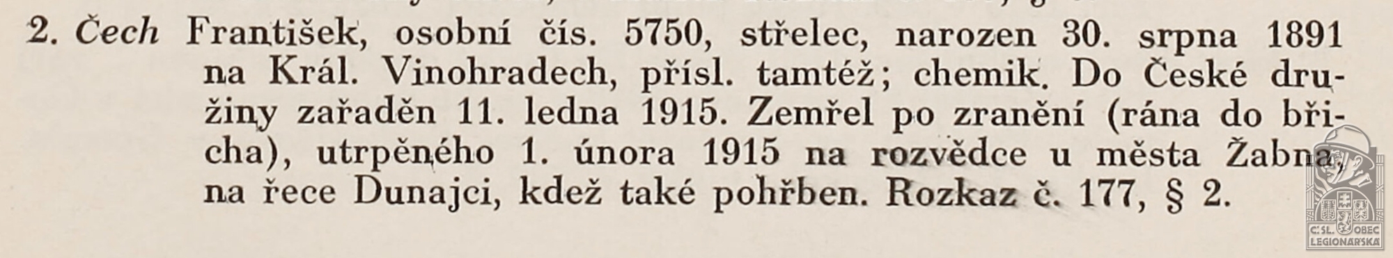 (PRÁŠEK, Vojtěch. Česká družina- Psáno k 20. výročí jejího založení. Praha, 1934)