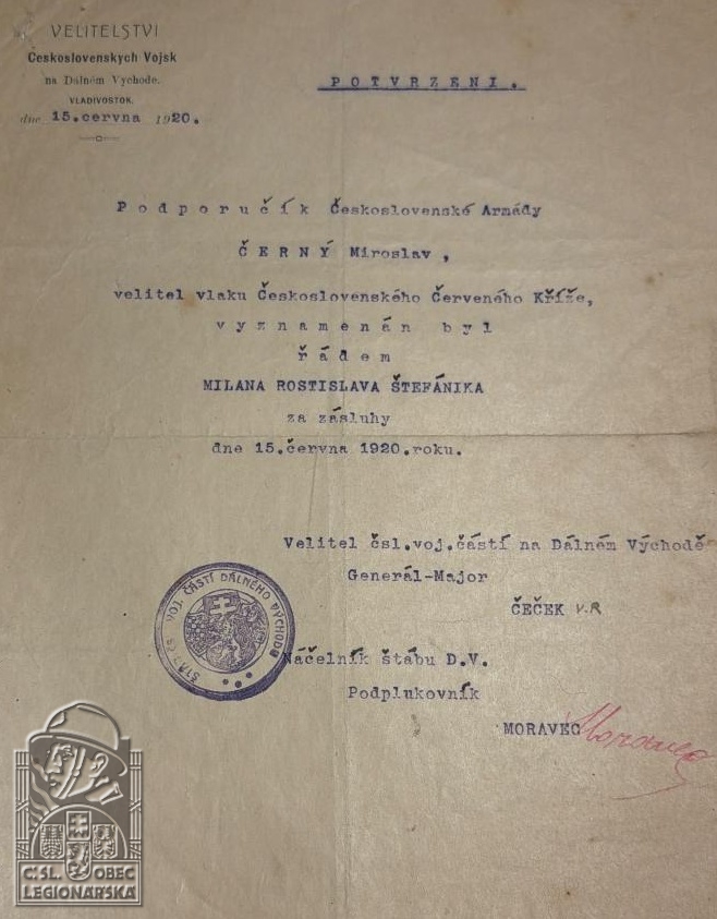 Dekret k Řádu Milana Rostislava Štefánika