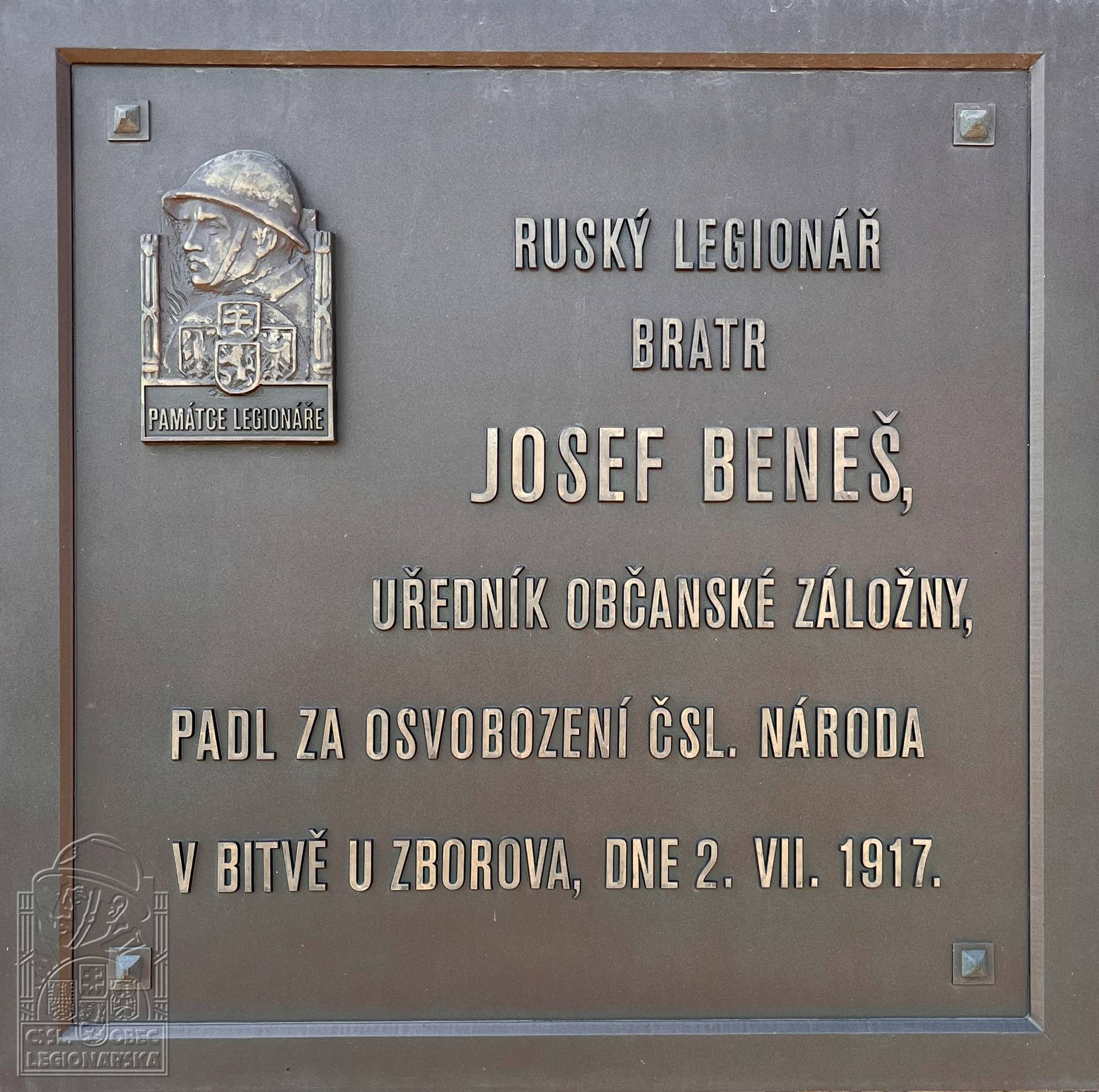 Pamětní deska detail