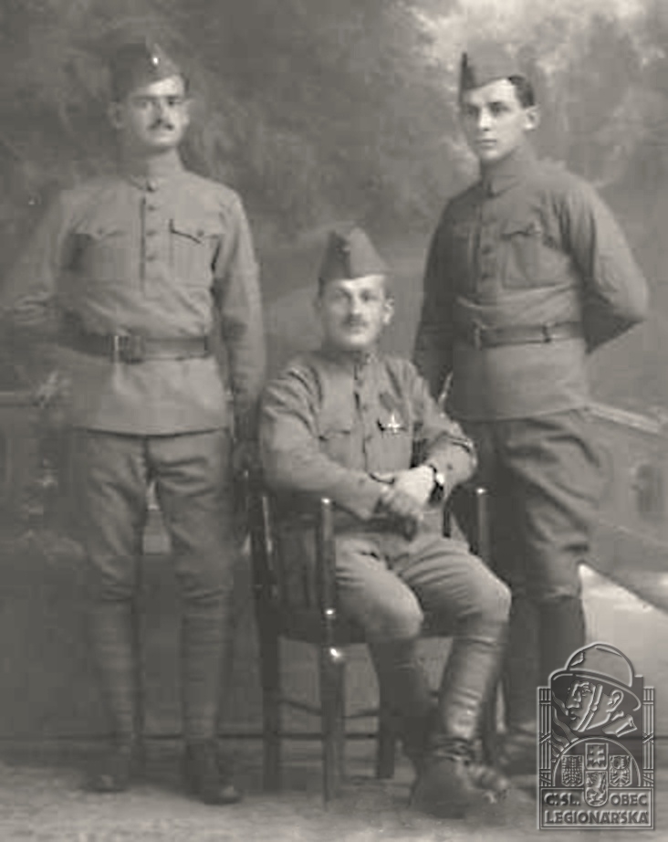 Zleva Šafner Gustav, Fránek Jan, Urbášek Jaroslav