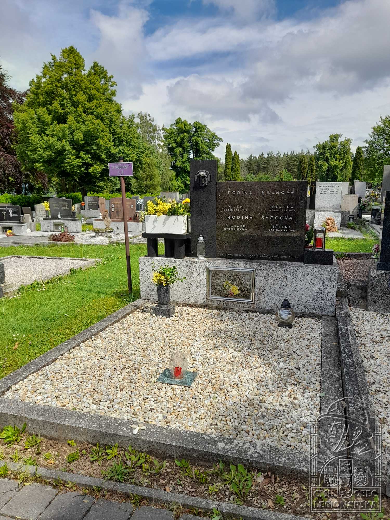 Hrob Viléma Hejny v Boskovicích