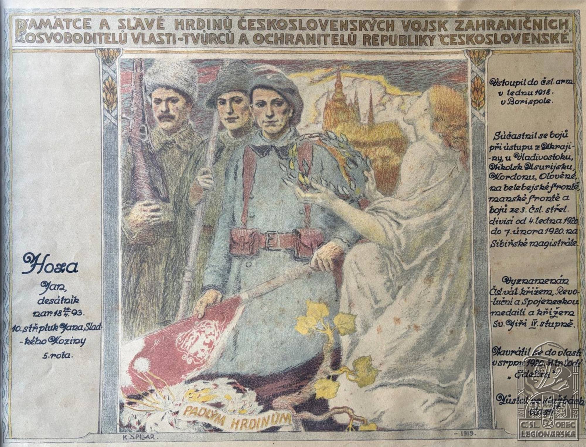 Pamětní list legií (28803.600)