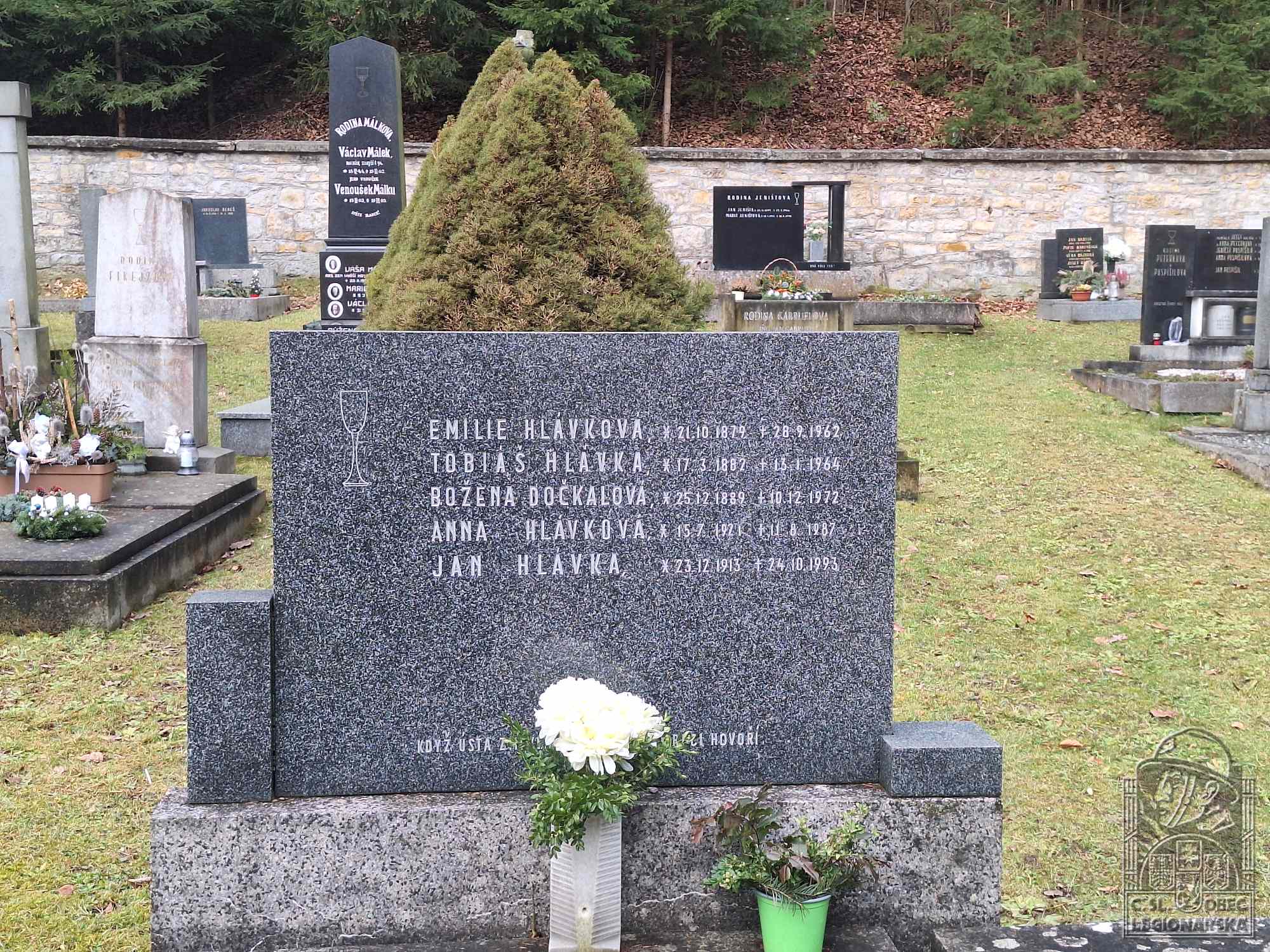 Hrob Tobiáše Hlávky ve Voděradech (31911.500)