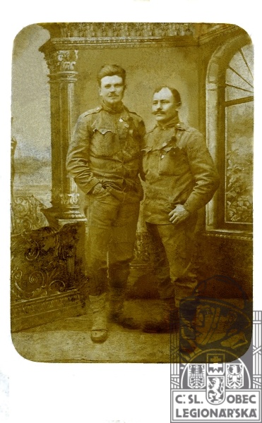 František Jordánek na fotografii s kamarádem z rakouské armády
