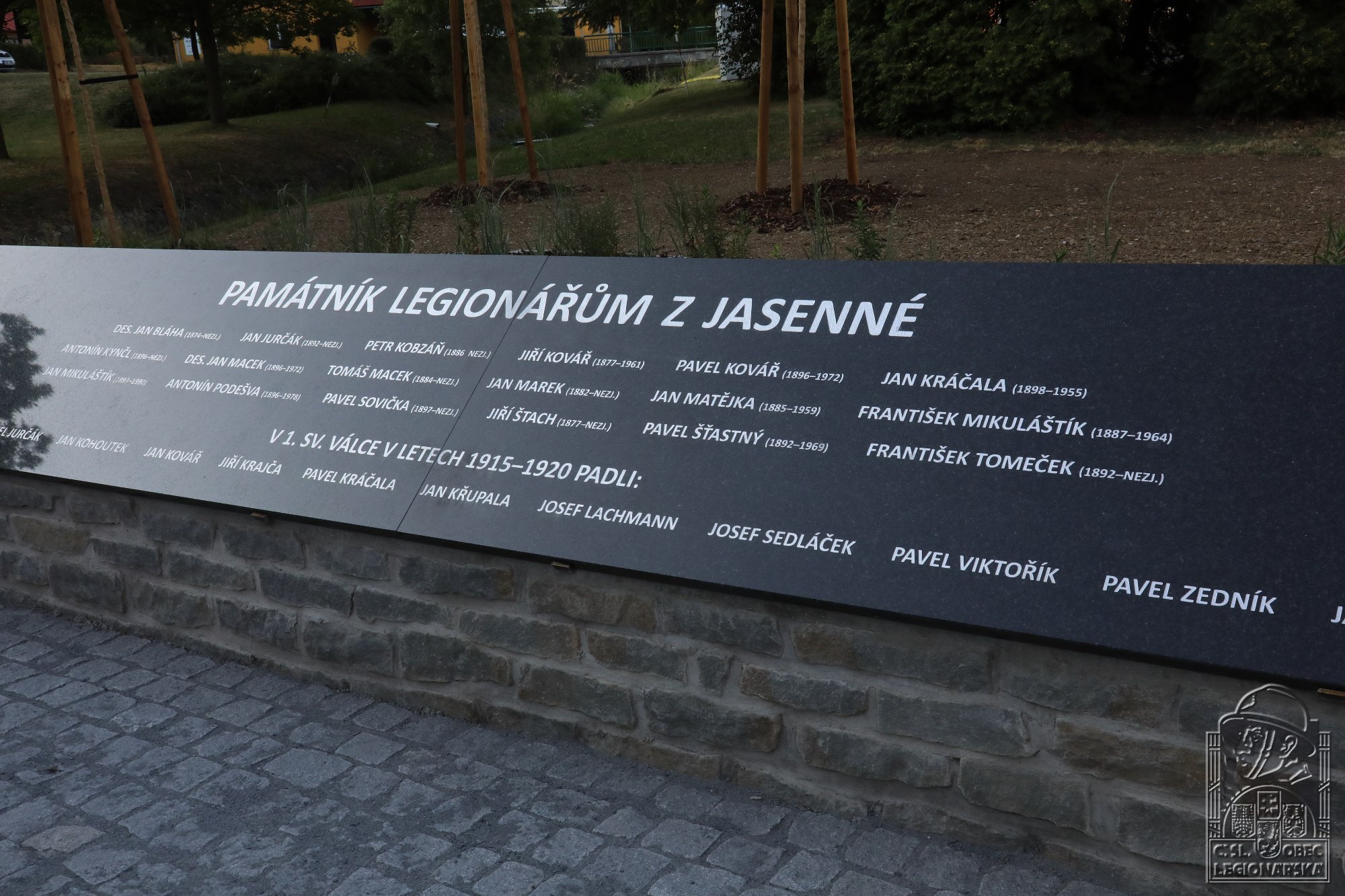 Památník legionářům a padlým v 1. sv. válce, Jasená, Holešov.500.Památník legionářům a padlým v 1. sv. válce, Jasená, Holešov