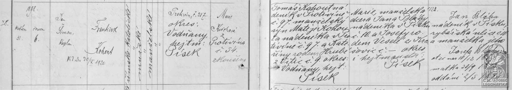 Matrika narozených Protivín 13A 1890-1911 fol. 178 (digi.ceskearchivy.cz)