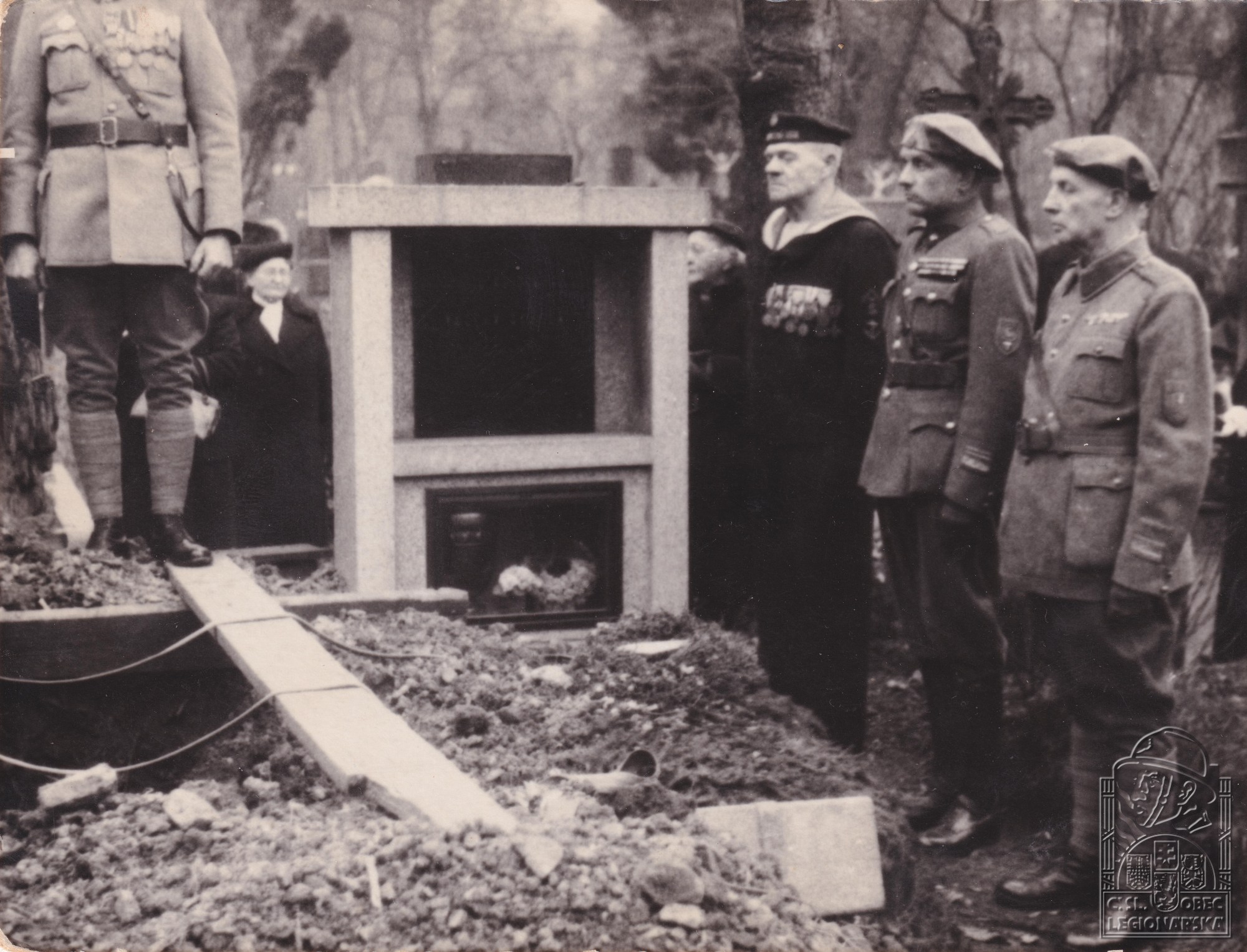 Pohřeb Bohumila Kosa 13.3.1959, líc (T. Drábek)