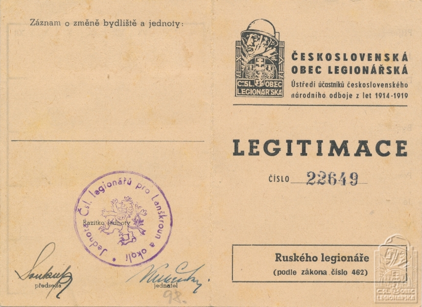 Legitimace ČsOL