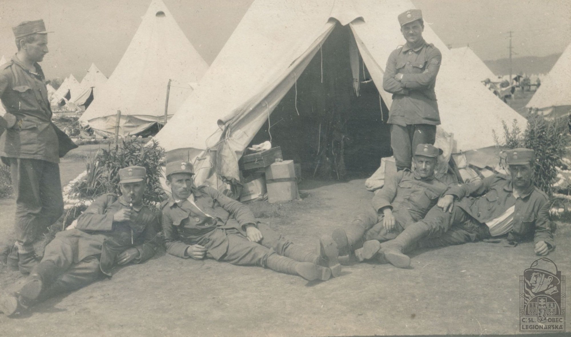 Vojenský tábor v Kanadě (Valcartier), líc (4410.003)