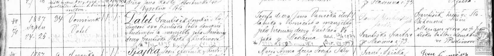 Matrika narozených Slavičín 4601, s. 70 (MZA-Acta publica) (7625.600)