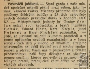 Vítkovičtí jubilanti (Národní osvobození, 01.01.1938)(DSMO) (77139.538)
