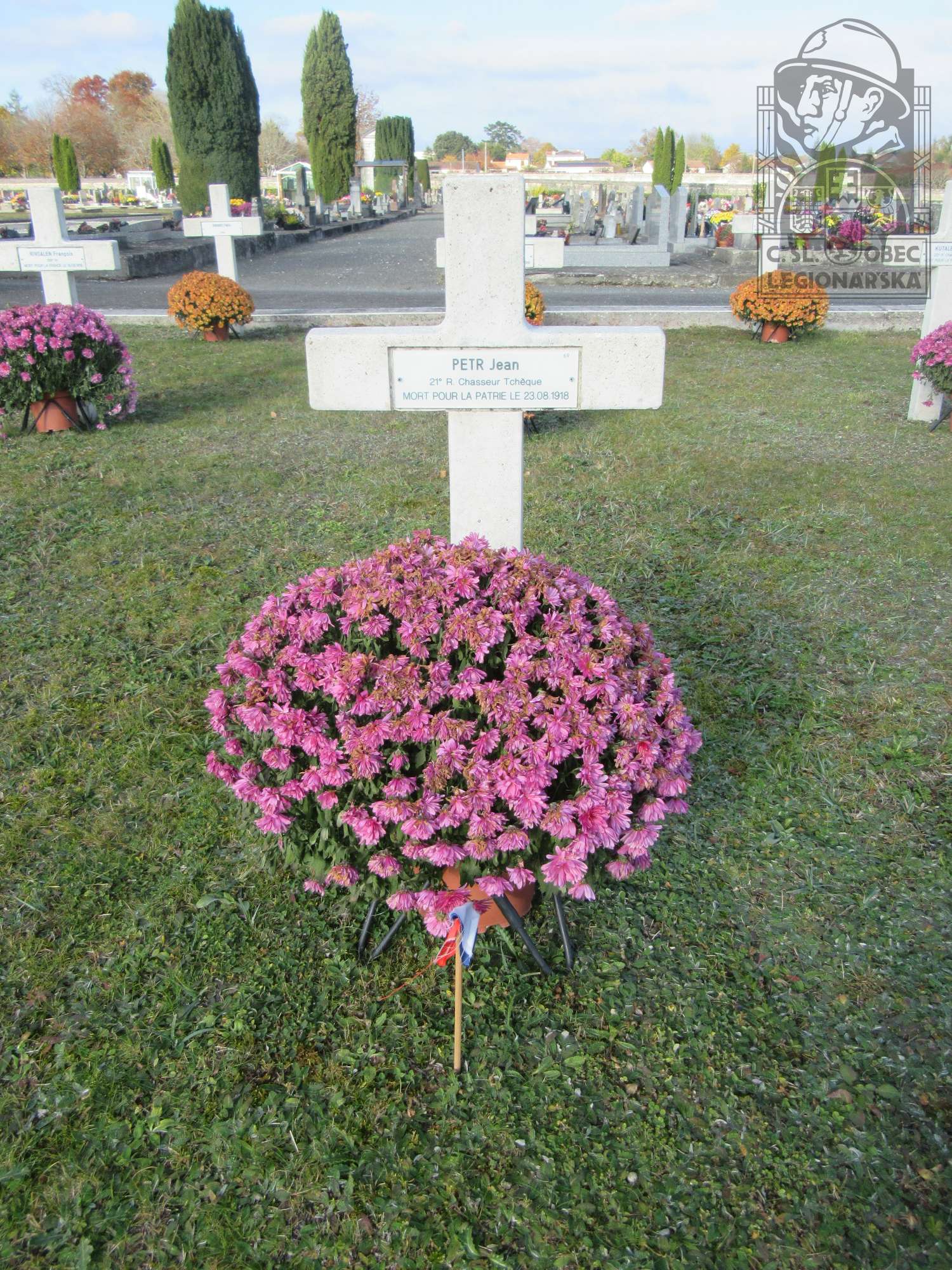 Hrob Jana Petra na hřbitově v Cognacu (77259.02)