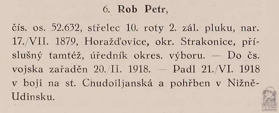 Padlí v bojích (PRAŽSKÝ-SLAVKOVSKÝ, F.I. Dějiny pěšího pluku 10 Jana Sladkého Koziny. Brno, 1927)(DSMO) (79079.660)