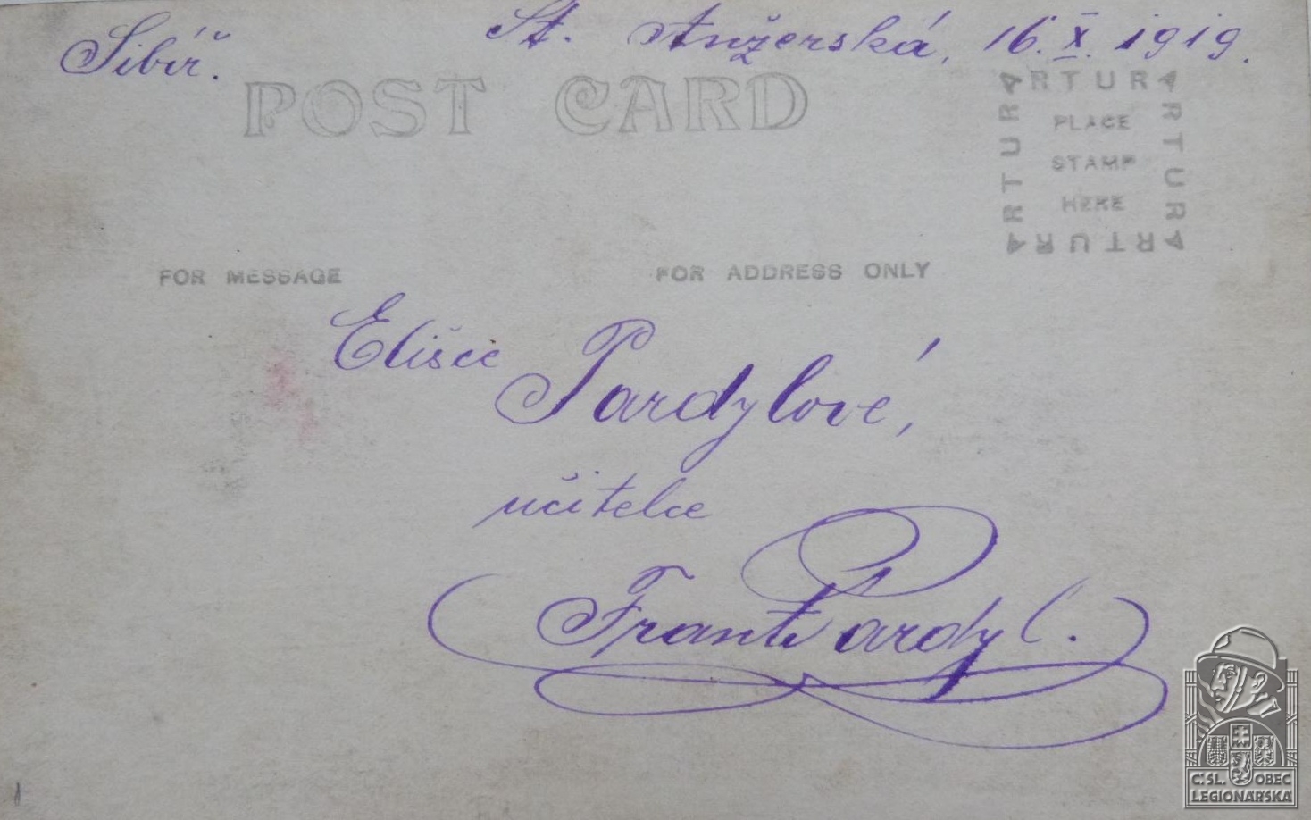 Korespondenční karta (83213.600)