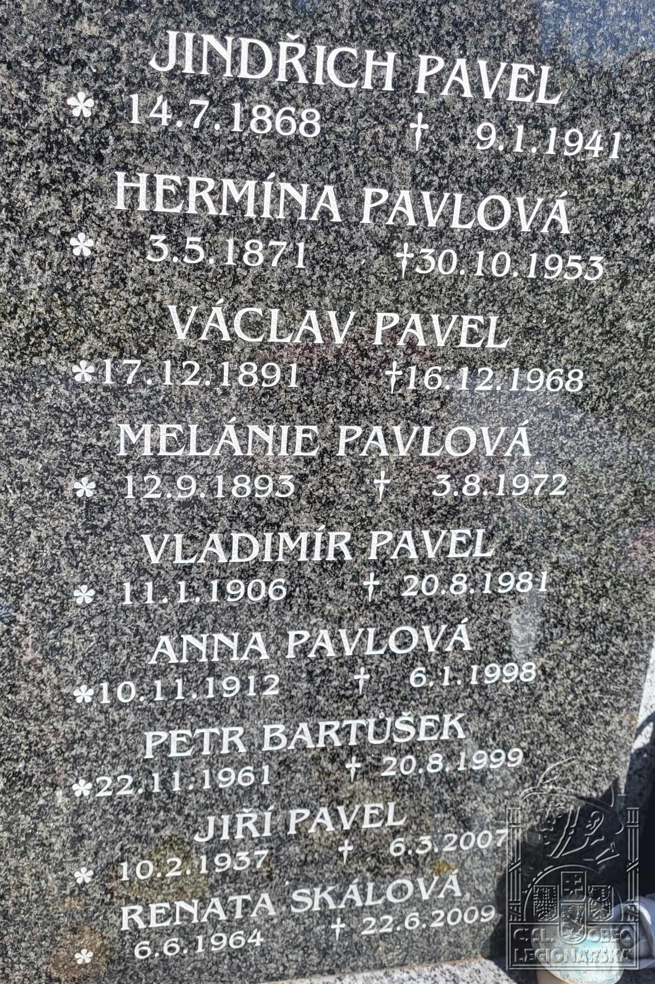 Náhrobek rodiny Pavlů (86105.511)