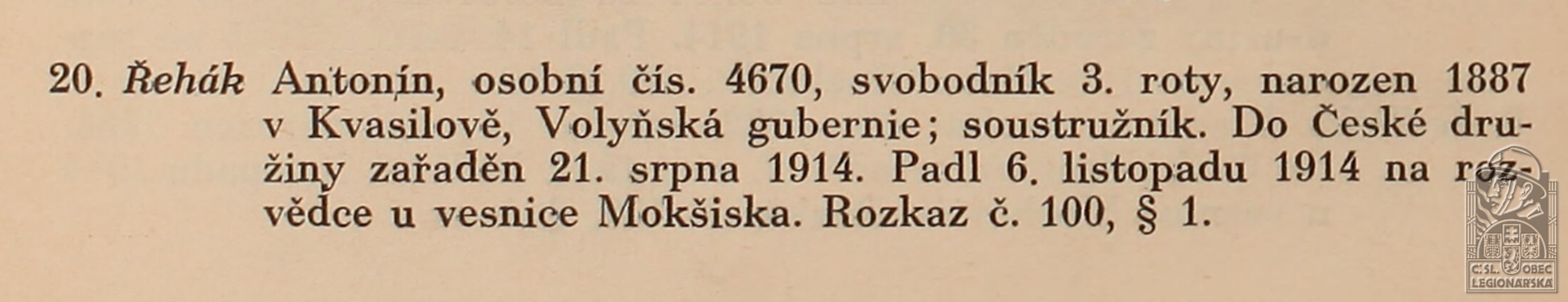 Padlí v bojích (PRÁŠEK, Vojtěch. Česká družina- Psáno k 20. výročí jejího založení. Praha, 1934.) (DSMO) (93386.619)
