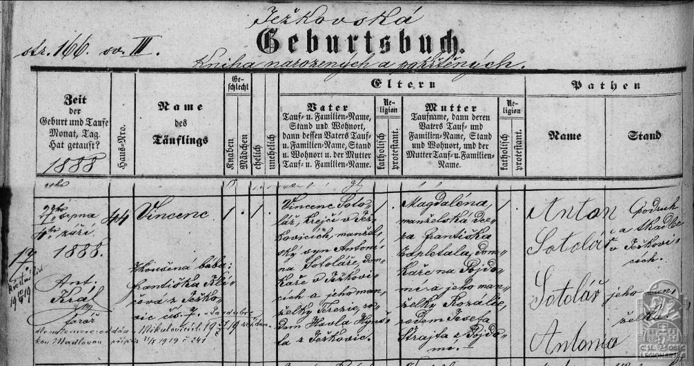 Matrika narozených Drnovice 12559 (MZA) (99088.600)