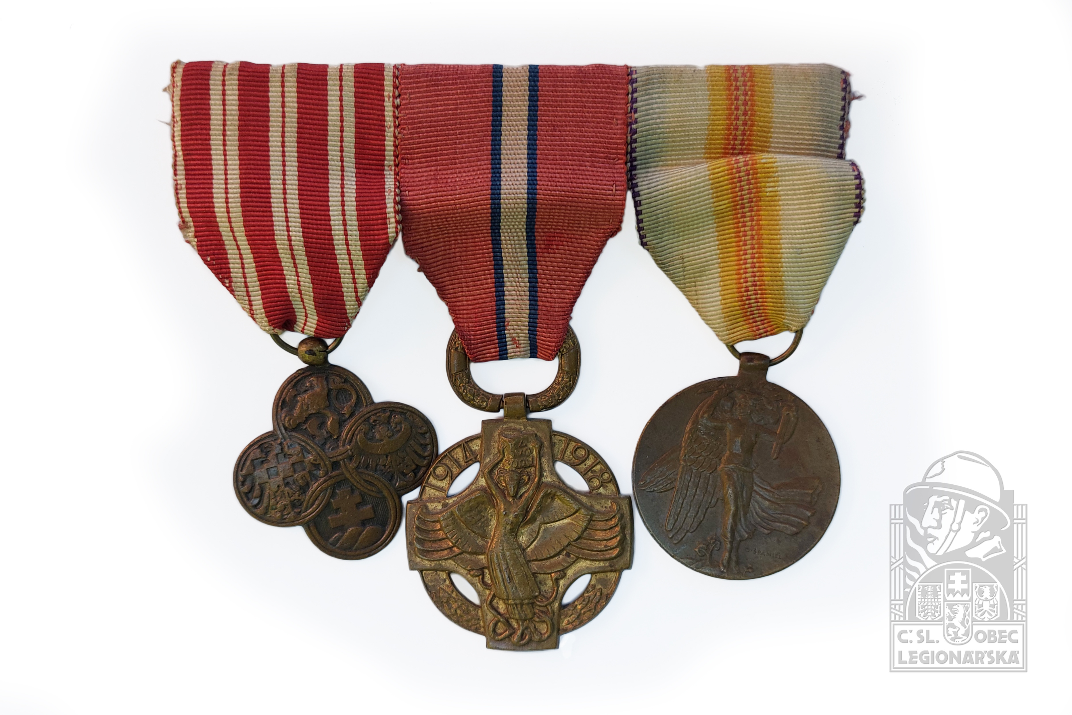 Čs. Válečný kříž 1914-1918, Čs. Revoluční medaile a mezispojenecká Medaile vítězství Františka Hirše